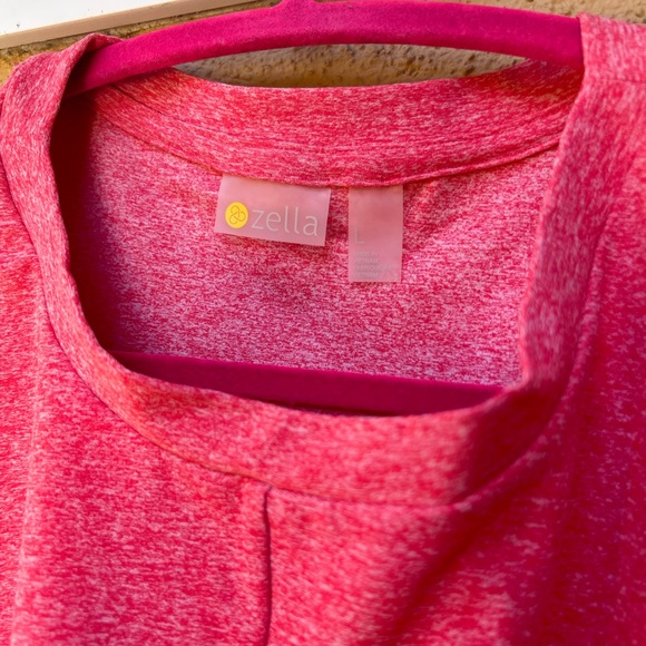 Zella Pink Workout Sleeveless Crop Top with Waist Line Length for Women - Picture 2 of 4